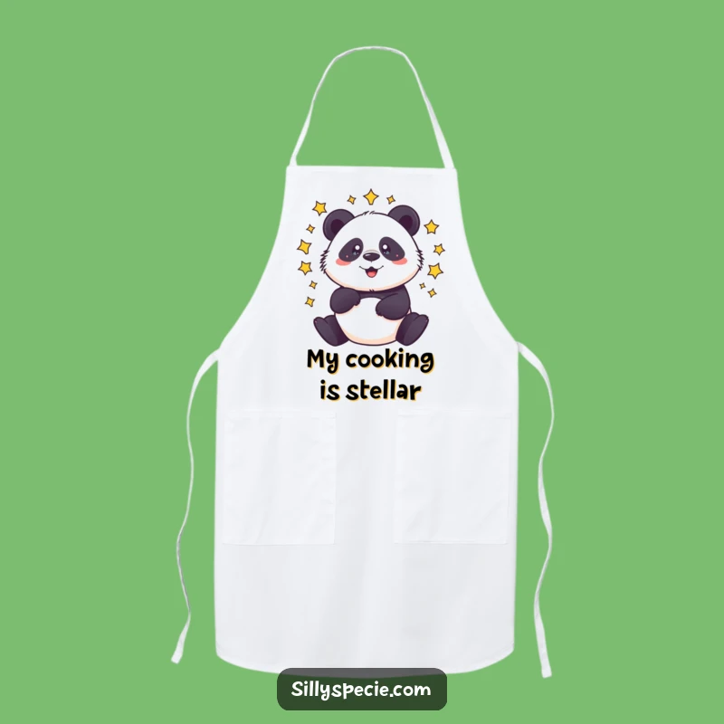 Funny Dizzy Panda Apron - Spinning Chef, Hilarious Kitchen Gift