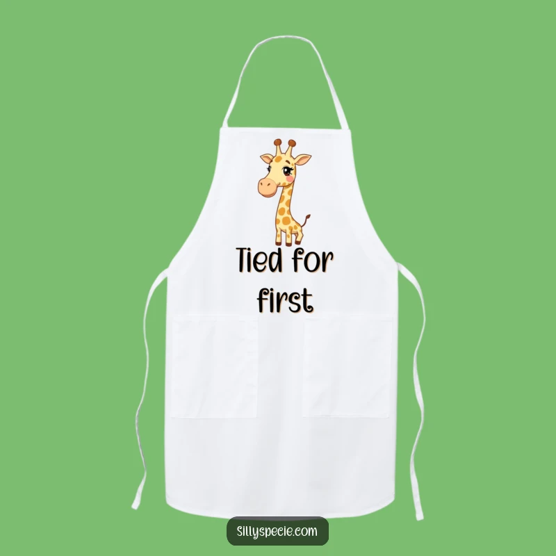Funny Giraffe Knot Apron - Chef's Hilarious Neckwear for a Giggly Kitchen