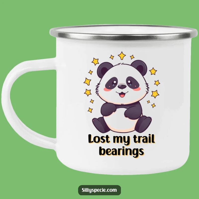 Funny Dizzy Panda Camping Mug - Spinning Fun, Hilarious Outdoor Gift