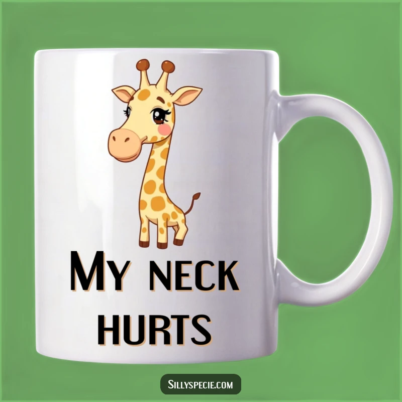 Funny Giggly Giraffe Knot Neck Mug - Hilarious Long Neck Gift for Humor Lovers