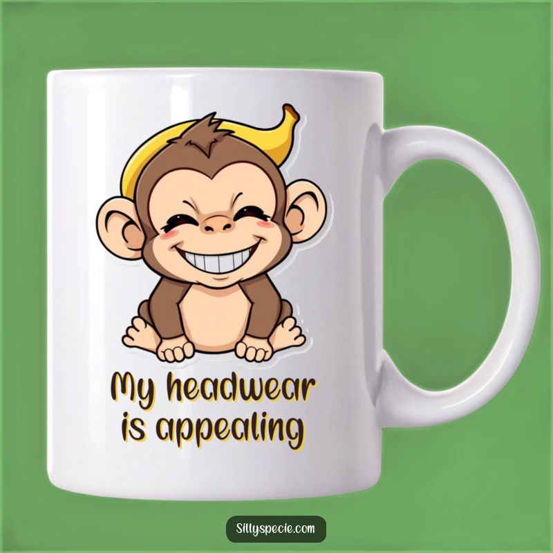 Funny Monkey Banana Peel Grin Mug - The Ultimate Hilarious Primate Gift