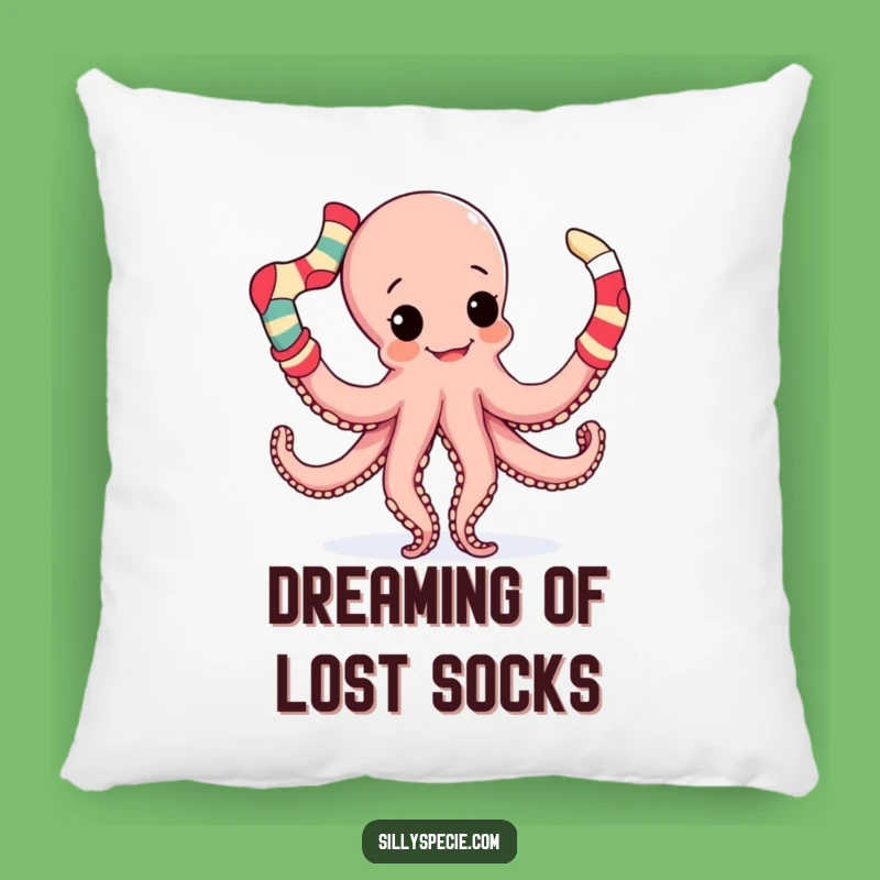 Funny Octopus Pillow: Cuddle Up with Sock Juggling Chaos, Soft & Hilarious Decor