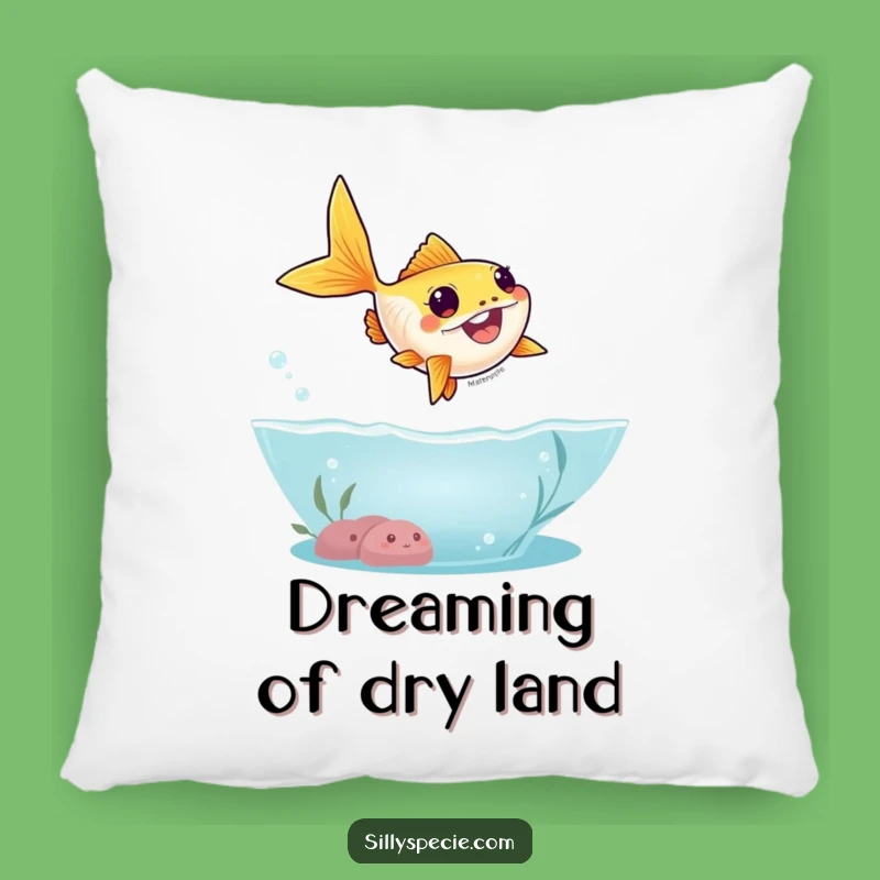 Funny Goldfish Pillow: Cuddle Up with Aquatic Fun, Soft & Hilarious Decor