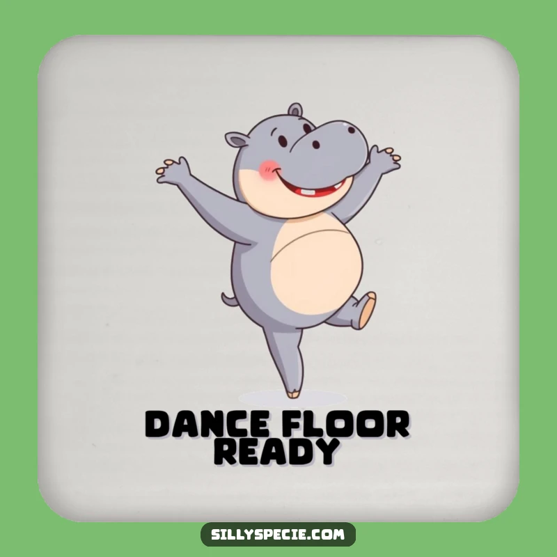 Funny Hippo Coaster: Protect Surfaces from Pirouettes, Hilarious Table Accessory