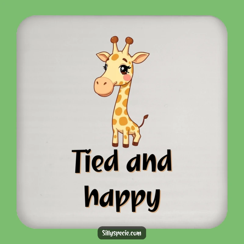Funny Giraffe Knot Coaster - Protect Surfaces with Hilarious Neck Art