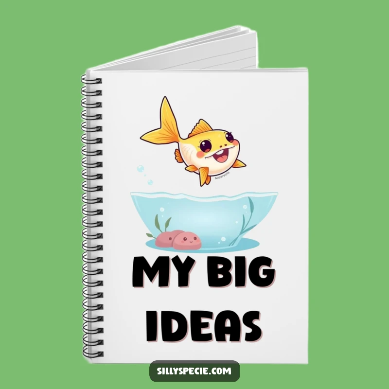 Funny Goldfish Notebook: Jot Down Ideas with a Leap, Hilarious Journal for Fish Lovers