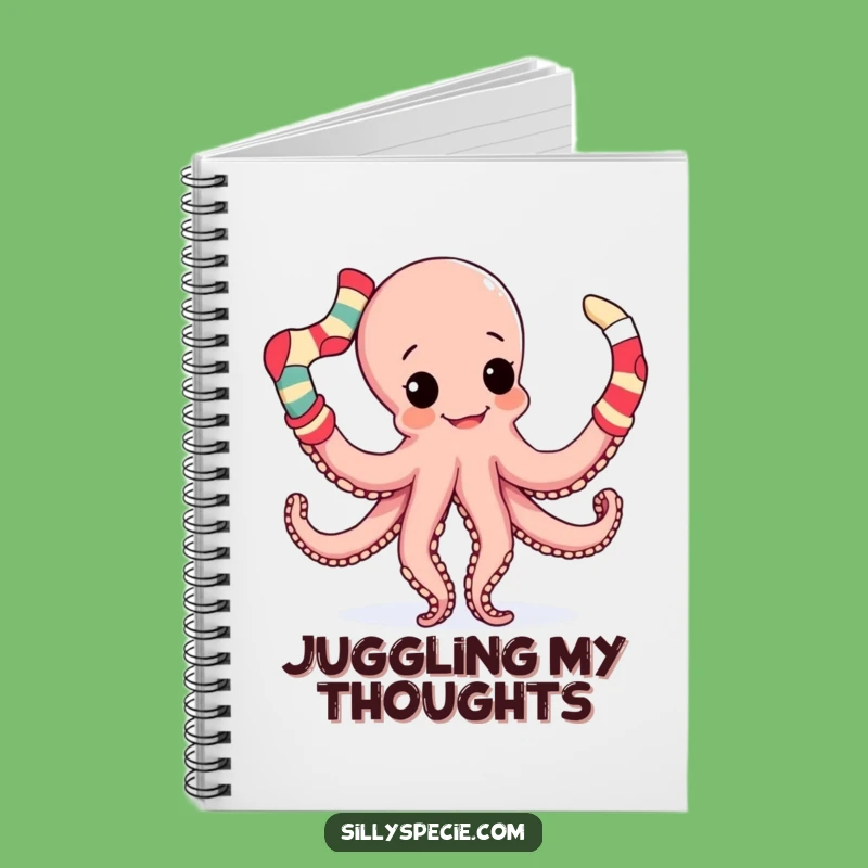 Funny Octopus Notebook: Jot Down Ideas with Tentacle Juggling, Hilarious Journal for Creatives