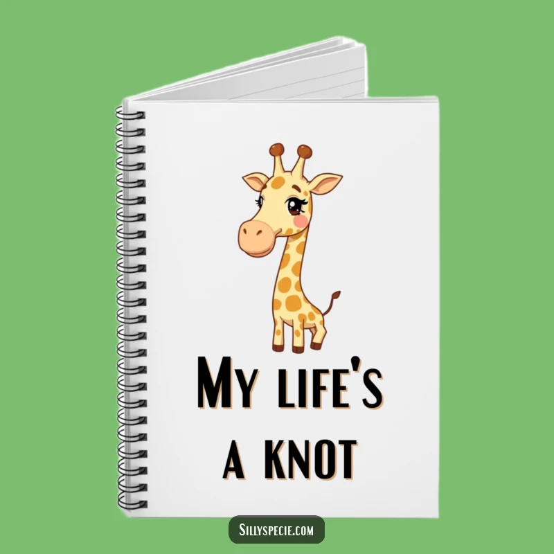 Funny Giraffe Knot Notebook - Hilarious Journal for Your Twisted Thoughts