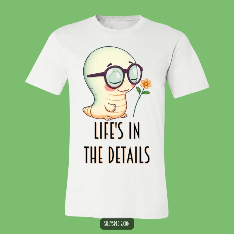 Funny Worm T-Shirt: Spectacled Gardener, Hilarious Insect & Nature Tee