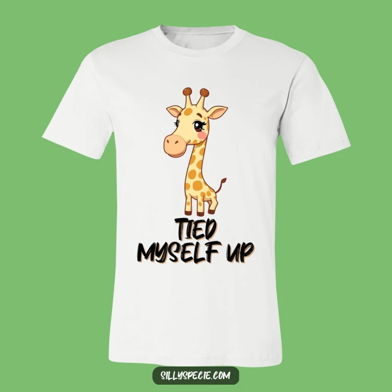 Funny Giraffe Neck Knot T-Shirt - Hilarious Animal Tee for Comedic Moments