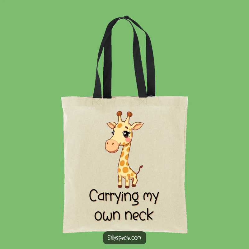 Funny Giraffe Knot Tote Bag - Large & Hilarious Carry-All for Comedic Essentials