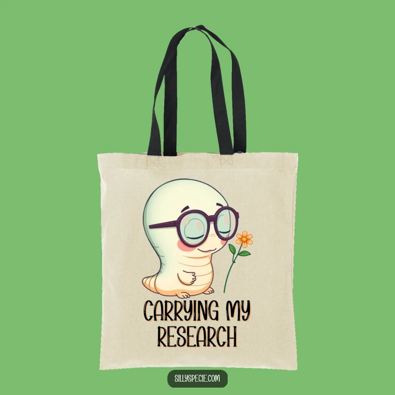 Funny Worm Tote Bag: Carry Your Finds, Hilarious & Practical Nature Bag